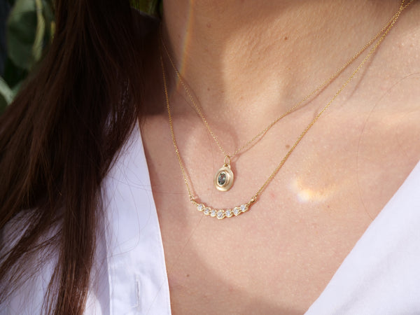 Ynez Necklace - Montana Sapphire | Marisa Mason Jewelry