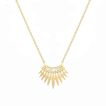Celine Daoust 14k and diamond necklace 