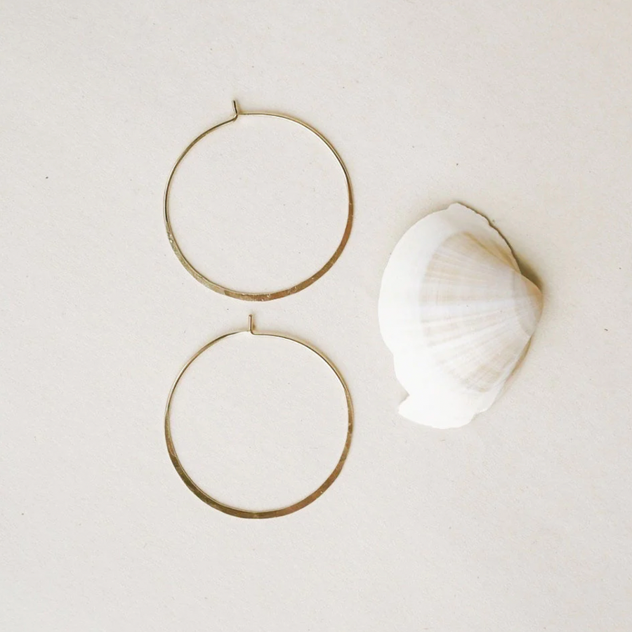 Hammered Hoops-OD Fashion Earrings-Marisa Mason
