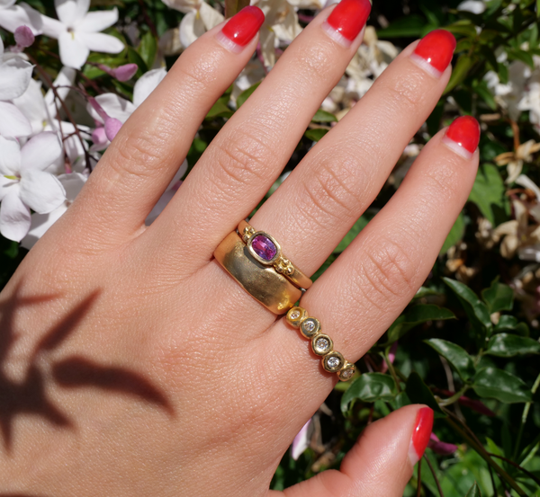 Textured Cigar Band | Marisa Mason Jewelry