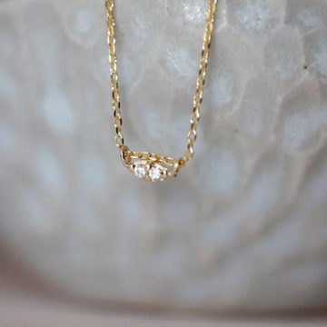 Twin Diamond Necklace-OD Fine Necklaces-Marisa Mason
