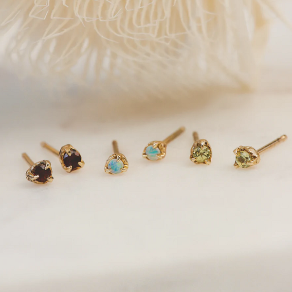 Goldeluxe Jewelry — Stone Spot Stud Earrings