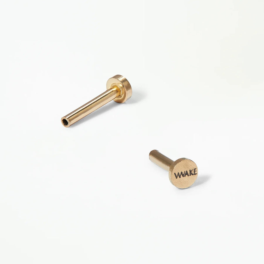 Crossed Stick Wisp Flat Back Stud