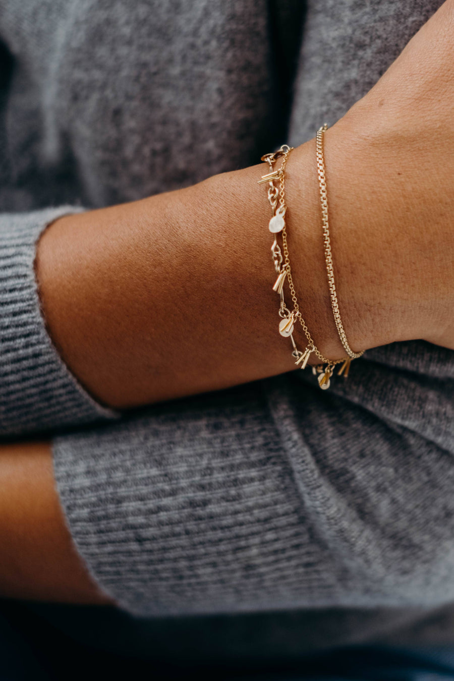 Sequin and Fringe Bracelet