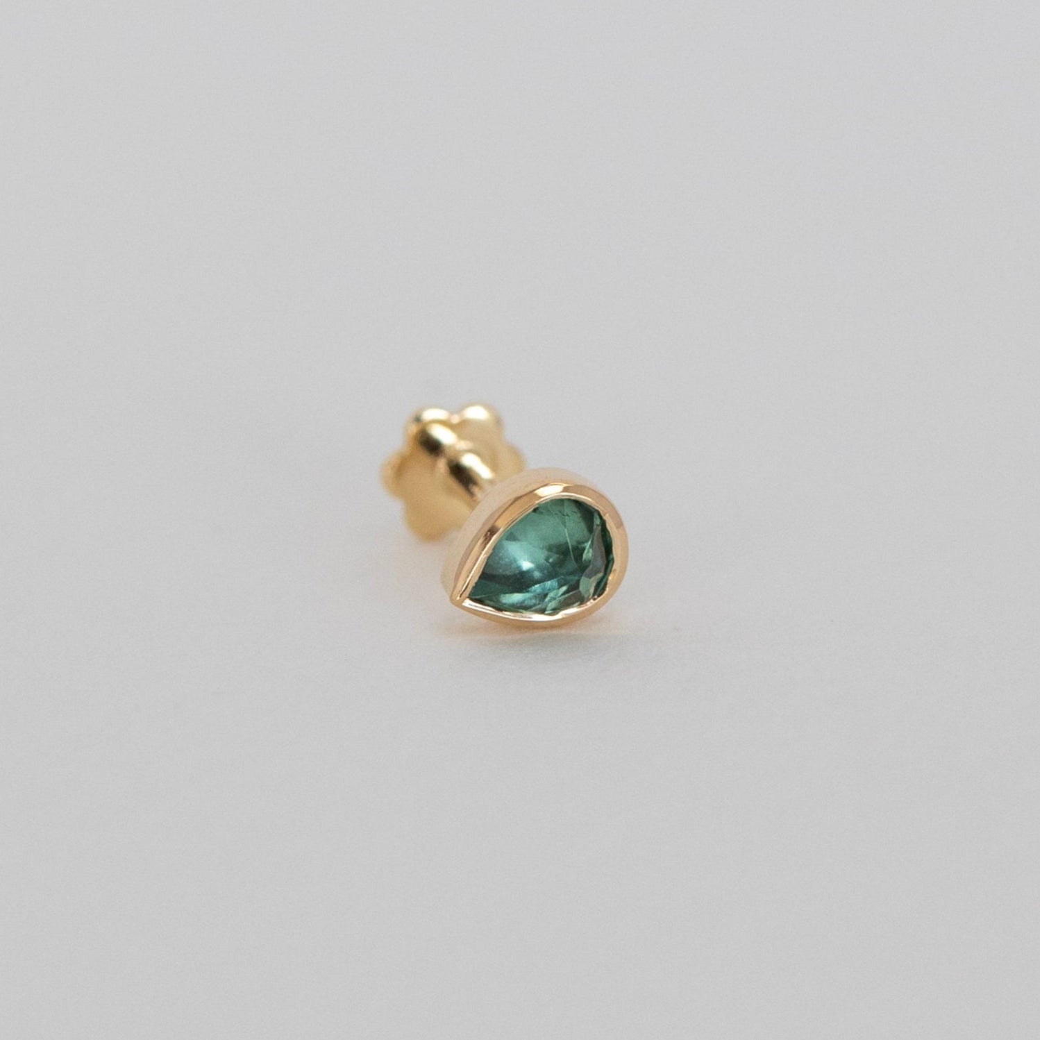 Tourmaline Teardrop Flat Back Stud | Celine Daoust – Marisa Mason
