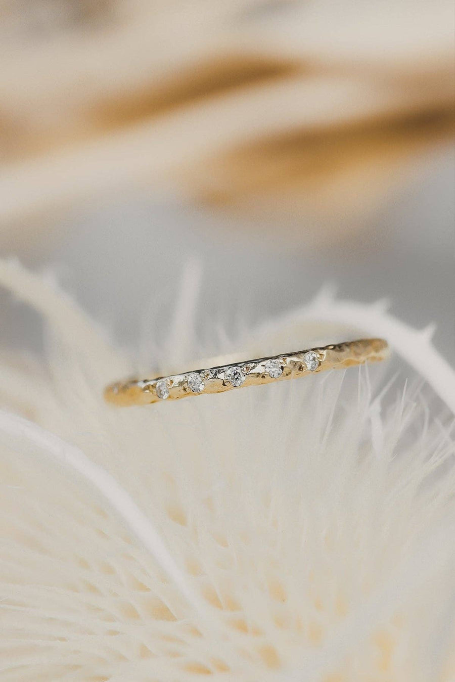 Textured Diamond Band