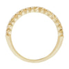 3 of 3: French Cut White Diamond Half Eternity Band