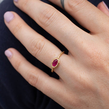 East- West Ruby Ring