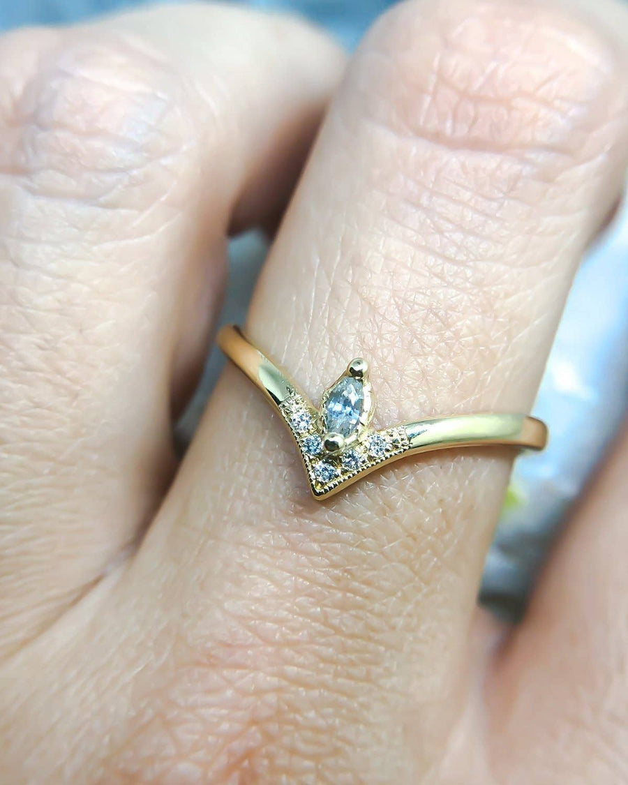 Marquise Gemstone Peak Ring