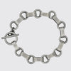 Handmade, heavy chain made of solid sterling silver, with a toggle clasp.