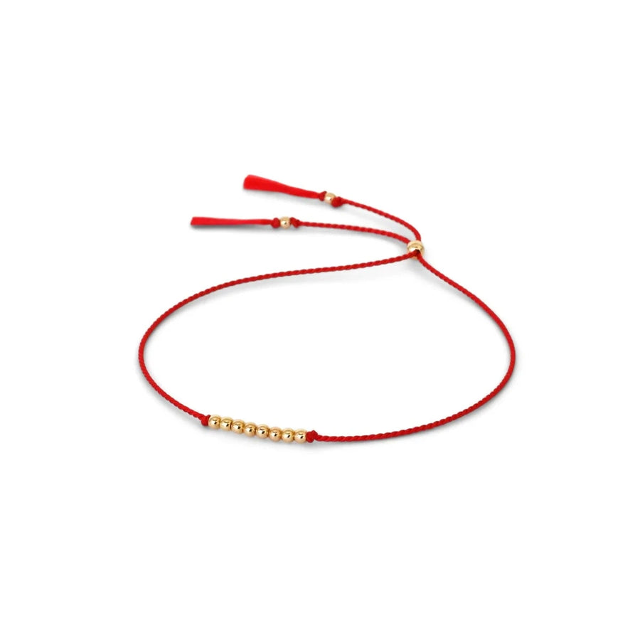 Friendship Bracelet-OD Fashion Bracelets-Abacus Row-Red-Marisa Mason