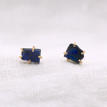 Australian Exceptional Opal Small Stone Stud-OD Fine Earrings-Marisa Mason