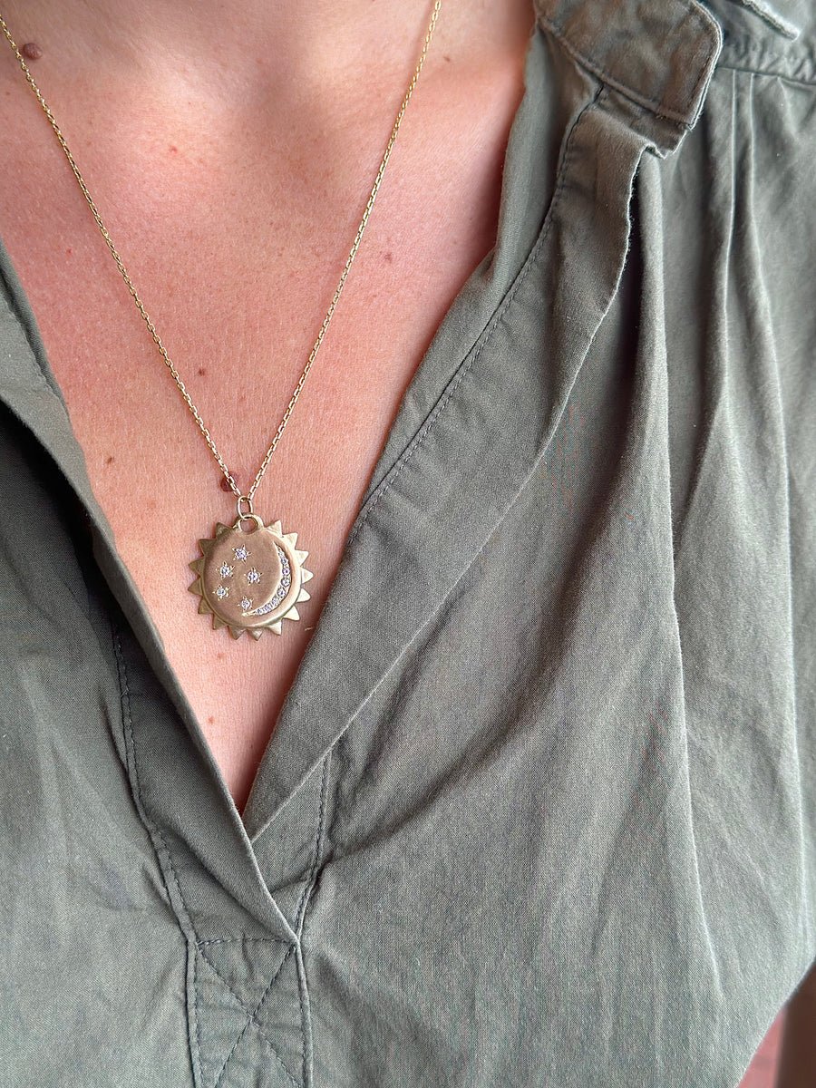 Points of Light Diamond Necklace-MM Fine Necklaces-Marisa Mason