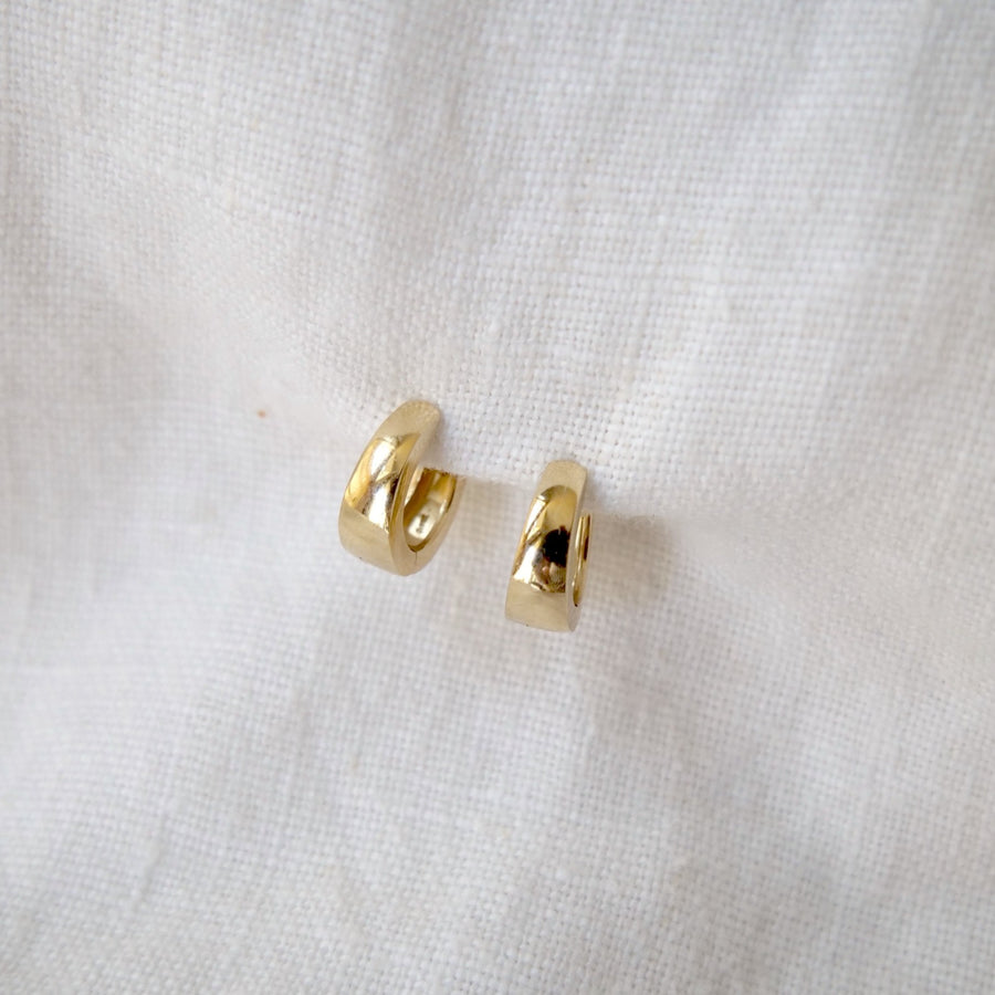 10.25 mm Tapered Gold Clicker-OD Fine Earrings-Marisa Mason
