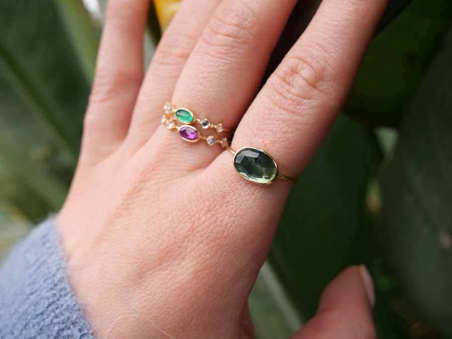 Green Tourmaline Faye Ring