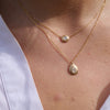 2 of 4: Natural Bezel Round Necklace - Lab Diamond