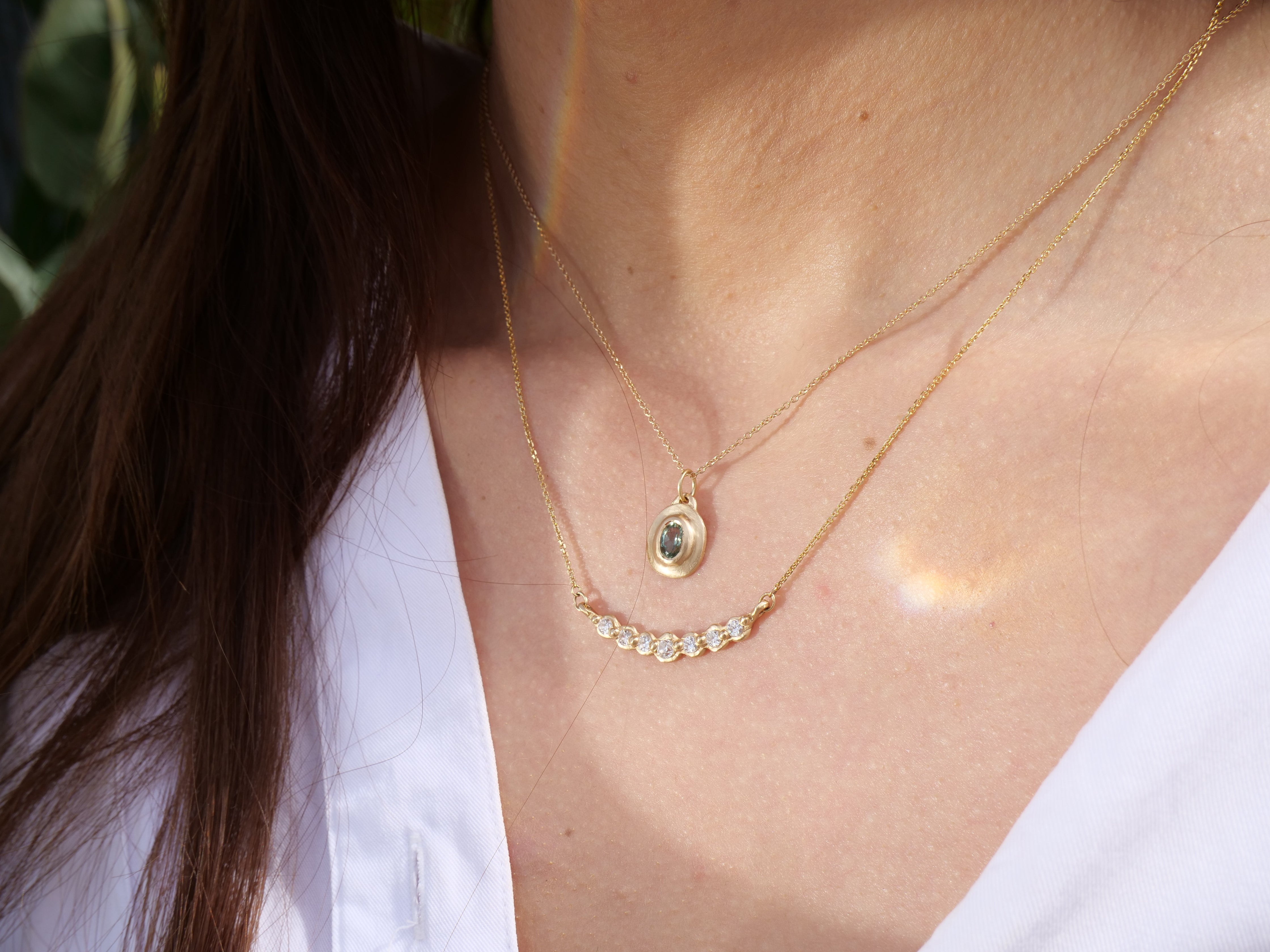 Ynez Necklace - Montana Sapphire | Marisa Mason Jewelry