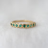 4 of 4: 9 Stone Emerald Ring