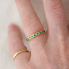 2 of 4: 9 Stone Emerald Ring