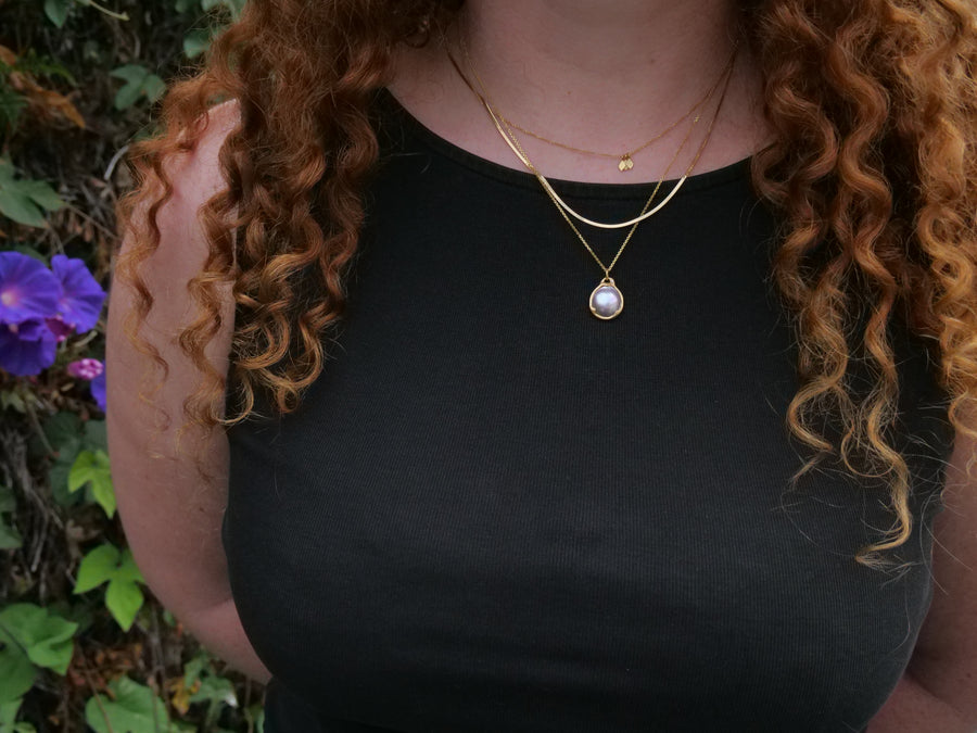 Claw Set Cortez Pearl Necklace