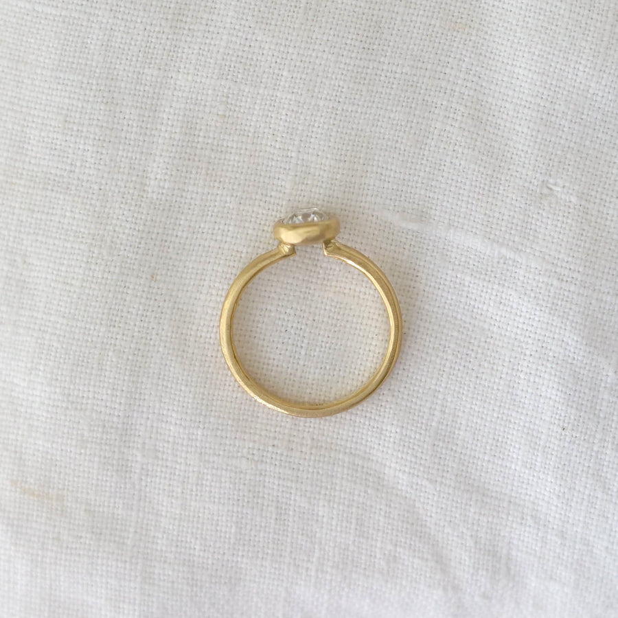 Elongated Vintage Diamond Solitaire - One of a Kind