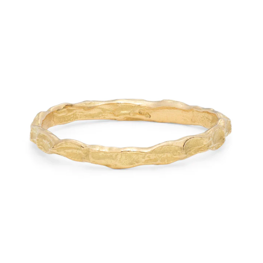 Cockle Skinny 18kt Gold Ring-OD Fine Rings-Marisa Mason