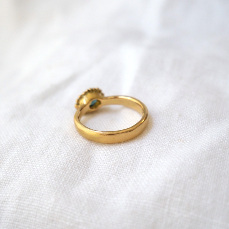Olivia Green Sapphire Ring