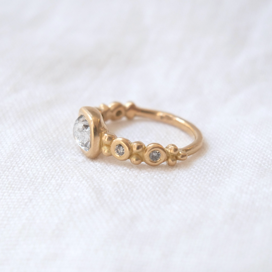 Diamond Detailed Ring-MM Fine Rings-Marisa Mason