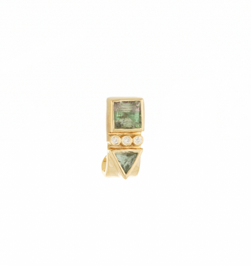 Totem Watermelon Tourmaline Single Earring