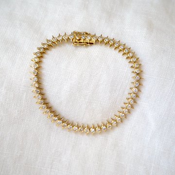 Diamond Vertebrae Tennis Bracelet-OD Fine Bracelets-Marisa Mason