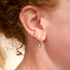 2 of 4: Ouroboros Clicker Hoops-OD Fine Earrings-Marisa Mason
