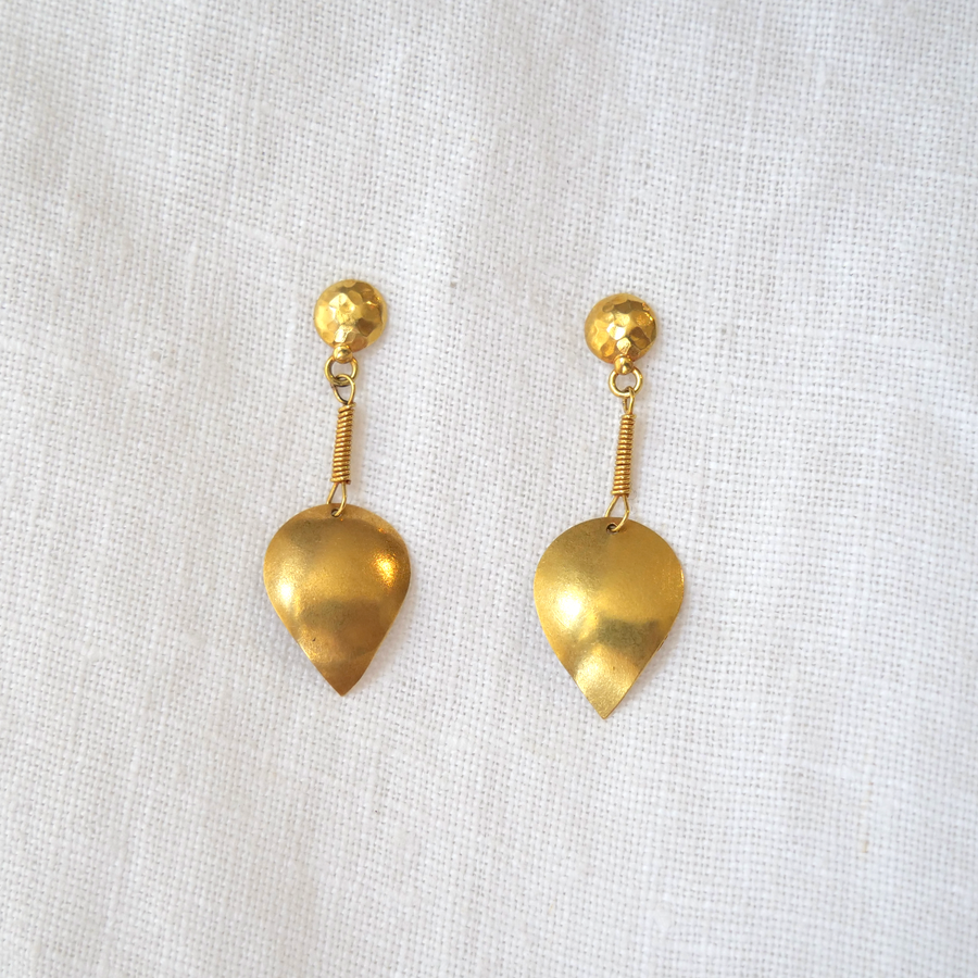 18k Petal Earrings