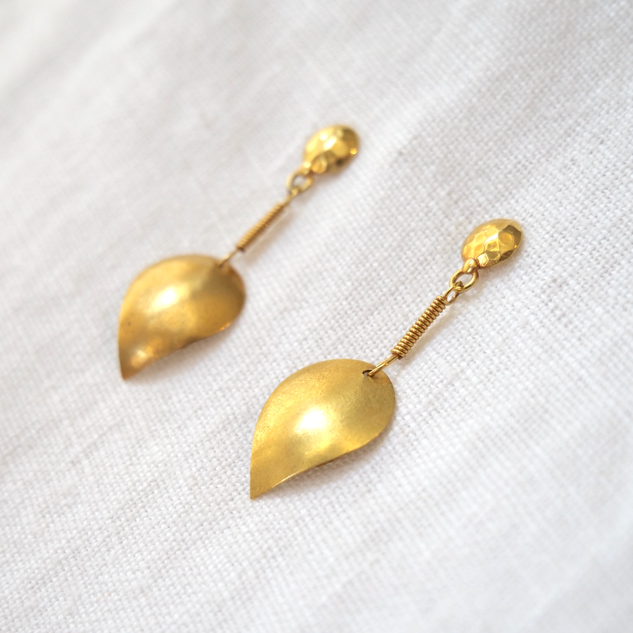 18k Petal Earrings