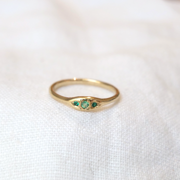 Trio Ring Emerald-MM Fine Rings-Marisa Mason
