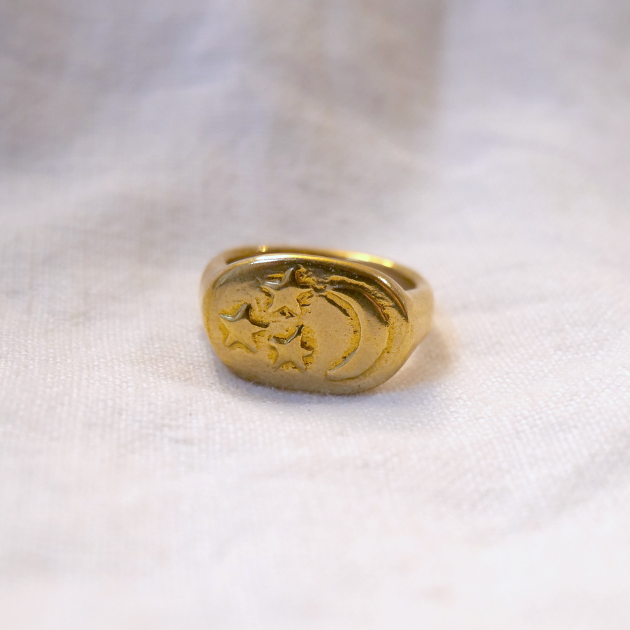 Night Sky Signet-Marisa Mason Jewelry-Marisa Mason