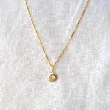 Round Diamond Pendant-Marisa Mason Jewelry-Marisa Mason