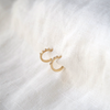 5 of 5: 10mm solid 14k huggier clickie hoops baguette diamonds Marisa Mason Jewelry