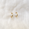 7 of 7: 14k gold clicker huggie hoop earrings Marisa Mason Jewelry