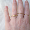 2 of 6: Gold band snake around finger ouroboros ring 18k gold white diamonds Marisa Mason Jewelry