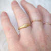 6 of 6: Gold band snake around finger ouroboros ring 18k gold white diamonds Marisa Mason Jewelry
