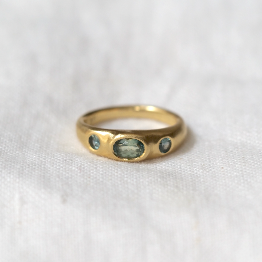 Sempre Ring in Montana Sapphire | Marisa Mason Jewelry