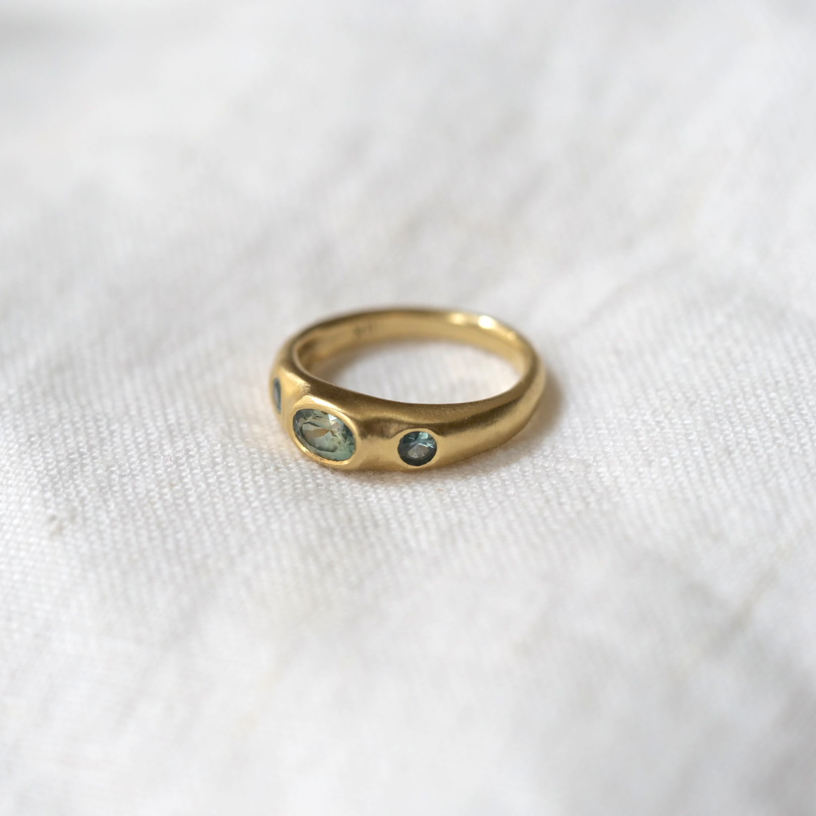 Sempre Ring in Montana Sapphire | Marisa Mason Jewelry