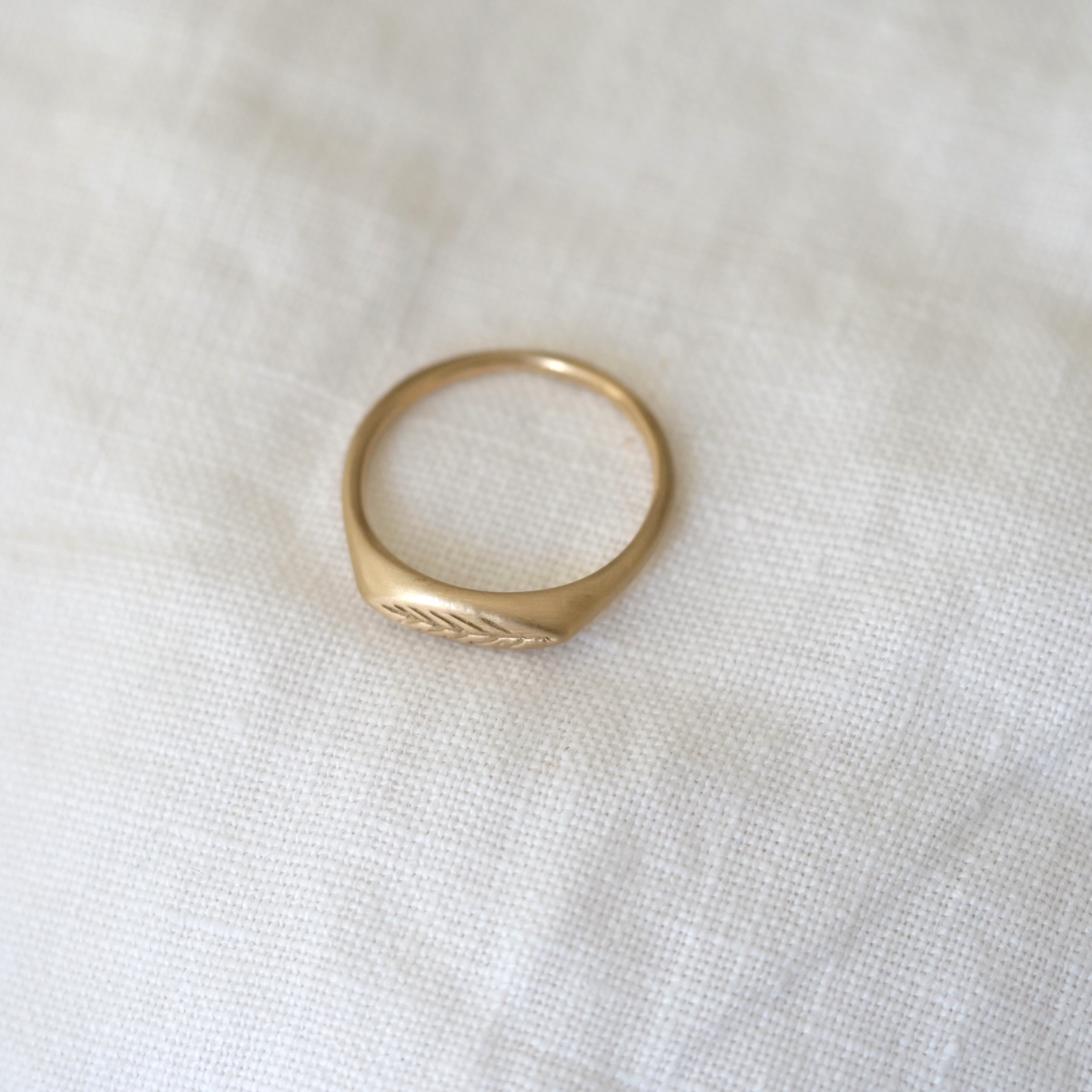 Olive Branch Signet Ring | Marisa Mason Jewelry