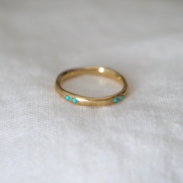 Delicate Wavy Band - Turquoise Pairs