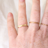 2 of 4: 14k ring has a perfectly engravable smooth face.