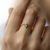 2 of 2: TS GREY DIAMOND AND DIAMONDS WAVE RING-OD Fine Rings-Celine Daoust-Marisa Mason