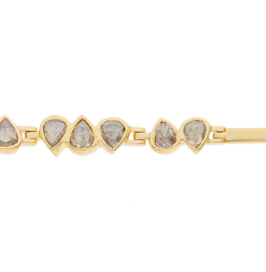 Rosecut Grey Diamonds Bracelet