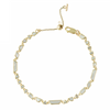 Geometrically cut Mother of Pearl set in 9ct yellow gold, connected with small jump rings to create a beautifully delicate bracelet