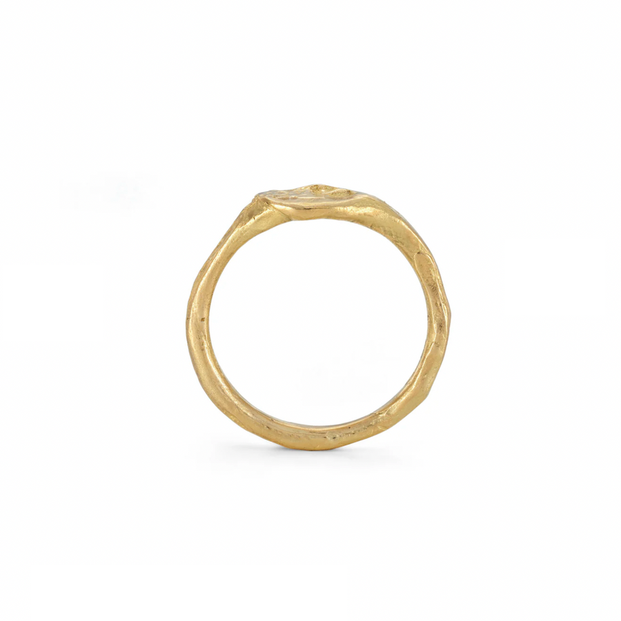 Signet Morvah Ring 18ct Gold-OD Fine Rings-Emily Nixon-Marisa Mason