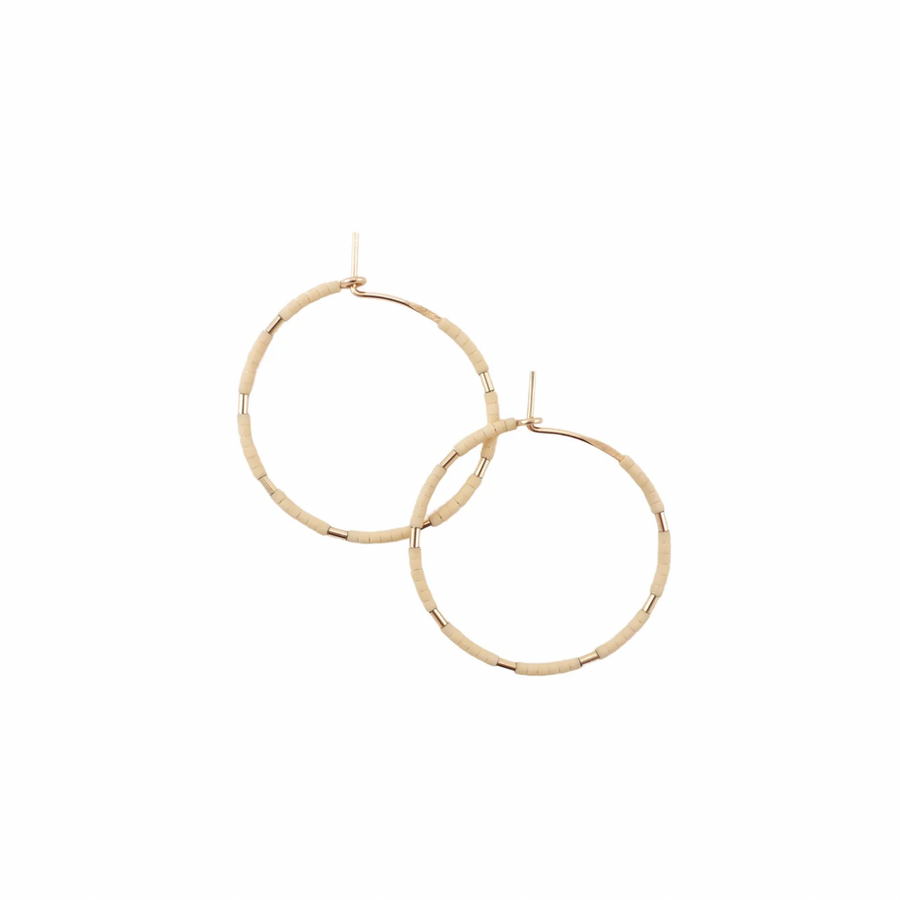 Callisto Hoops-OD Fashion Earrings-Abacus Row-Oyster-Marisa Mason